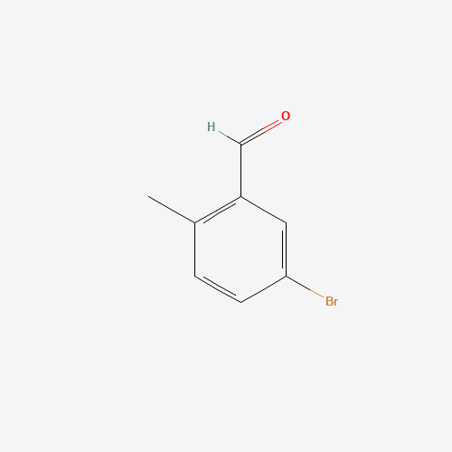 5-BROMO-2-METHYLBENZALDEHYDE (CAS: 90050-59-2) - Chemical Structure and Molecular Formula 
