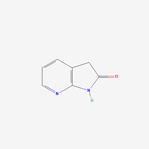 1,3-DIHYDRO-2H-PYRROLO[2,3-B]PYRIDINE-2-ONE (CAS: 5654-97-7) - Chemical Structure and Molecular Formula 