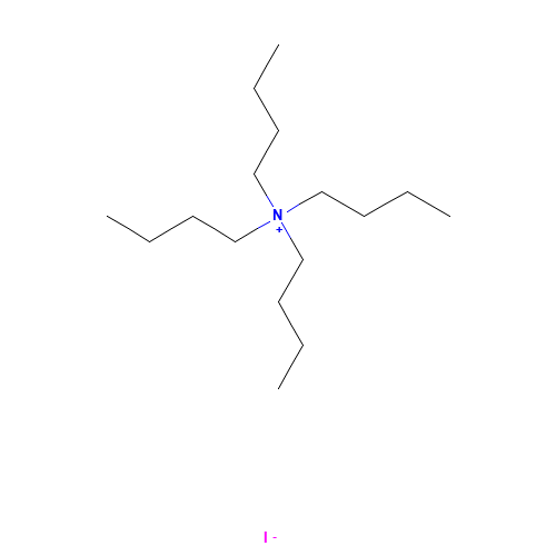 Tetrabutylammonium iodide (CAS: 311-28-4) - Chemical Structure and Molecular Formula 