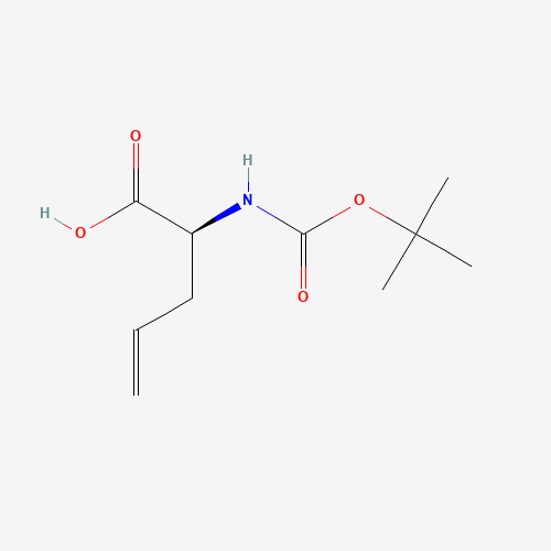 (S)-N-Boc-allylglycine (CAS: 90600-20-7) - Chemical Structure and Molecular Formula 
