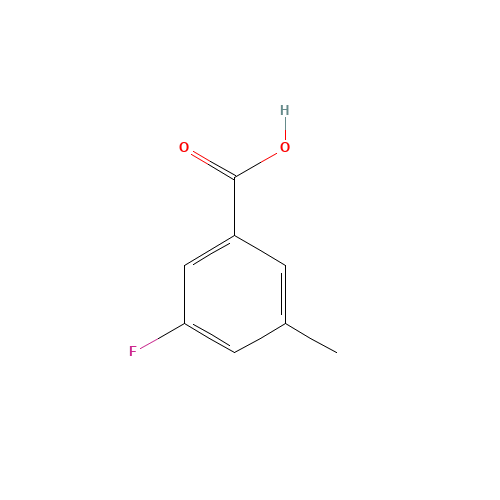 3-FLUORO-5-METHYLBENZOIC ACID (CAS: 518070-19-4) - Chemical Structure and Molecular Formula 