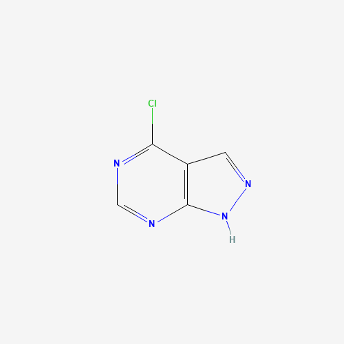 4-Chloro-1H-pyrazolo[3,4-d]pyrimidine (CAS: 5399-92-8) - Chemical Structure and Molecular Formula 