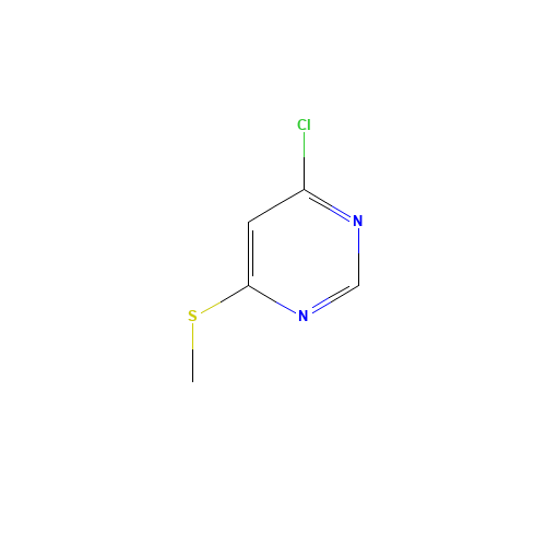 4-CHLORO-6-METHYLTHIOPYRIMIDINE (CAS: 89283-48-7) - Chemical Structure and Molecular Formula 