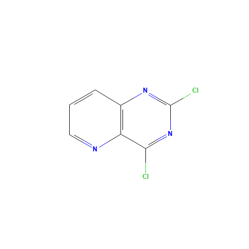 2,4-Dichloropyrido[3,2-d]pyrimidine (CAS: 39551-54-7) - Chemical Structure and Molecular Formula 