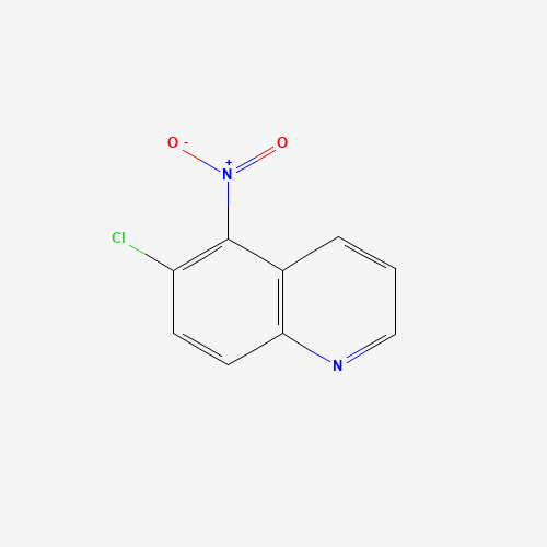 6-CHLORO-5-NITROQUINOLINE (CAS: 86984-32-9) - Chemical Structure and Molecular Formula 