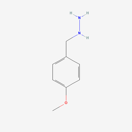 (4-METHOXYBENZYL)HYDRAZINEDIHYDROCHLORIDE (CAS: 140-69-2) - Chemical Structure and Molecular Formula 