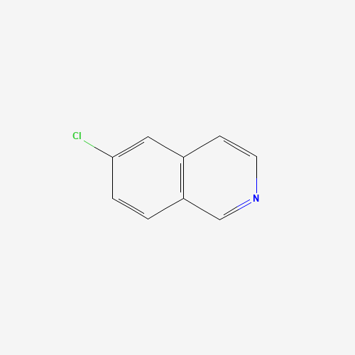 Isoquinoline,6-chloro-(6CI,9CI) (CAS: 62882-02-4) - Chemical Structure and Molecular Formula 
