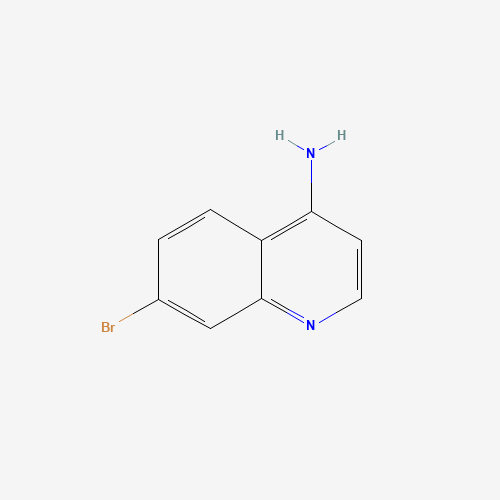 4-AMINO-7-BROMOQUINOLINE (CAS: 65340-74-1) - Chemical Structure and Molecular Formula 
