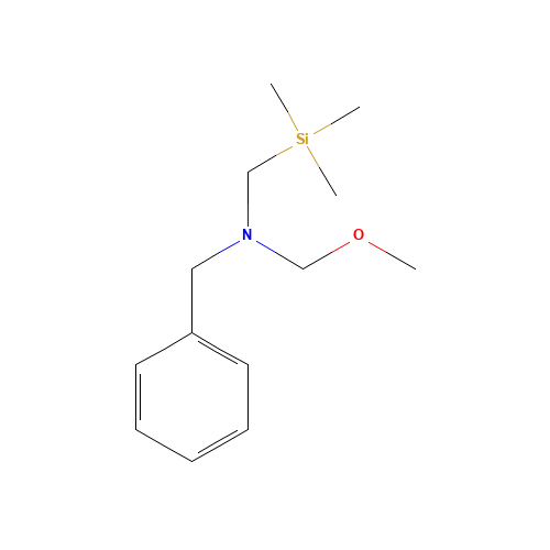 N-(Methoxymethyl)-N-(trimethylsilylmethyl)benzylamine (CAS: 93102-05-7) - Chemical Structure and Molecular Formula 