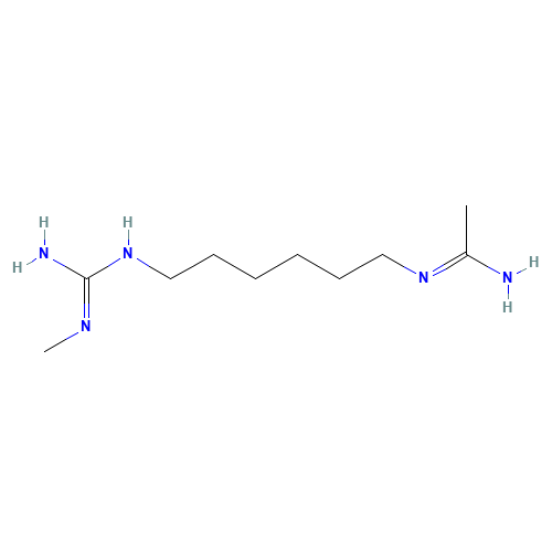Poly(iminocarbonimidoyliminocarbonimidoylimino-1,6-hexanediyl) hydrochloride (CAS: 32289-58-0) - Chemical Structure and Molecular Formula 