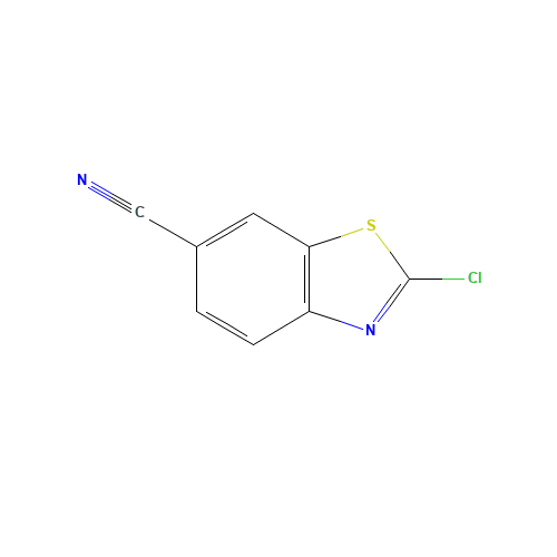 2-Chloro-6-cyanobenzothiazole (CAS: 80945-83-1) - Chemical Structure and Molecular Formula 