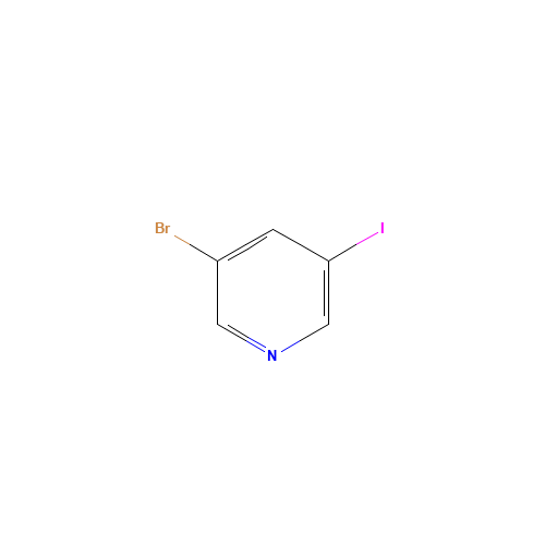 3-Bromo-5-iodo-pyridine (CAS: 233770-01-9) - Chemical Structure and Molecular Formula 