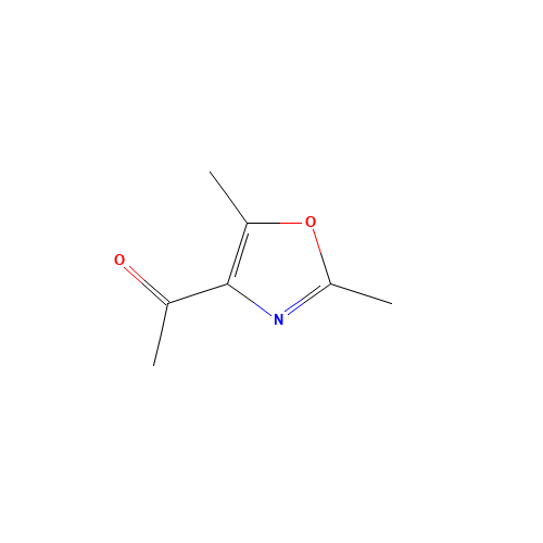 Ethanone,1-(2,5-dimethyl-4-oxazolyl)-(9CI) (CAS: 23000-12-6) - Chemical Structure and Molecular Formula 