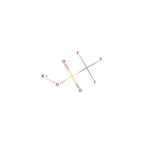 POTASSIUM TRIFLUOROMETHANESULFONATE (CAS: 2926-27-4) - Chemical Structure and Molecular Formula 