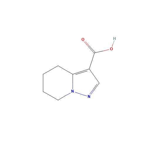 Pyrazolo[1,5-a]pyridine-3-carboxylic acid,4,5,6,7-tetrahydro- (CAS: 307307-97-7) - Chemical Structure and Molecular Formula 