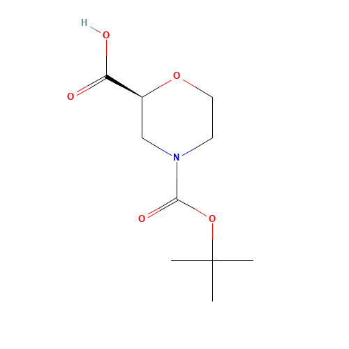 (S)-4-(tert-Butoxycarbonyl)morpholine-2-carboxylic acid (CAS: 868689-63-8) - Related Chemical Product
