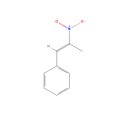 1-Phenyl-2-nitropropene (CAS: 705-60-2) - Chemical Structure and Molecular Formula 
