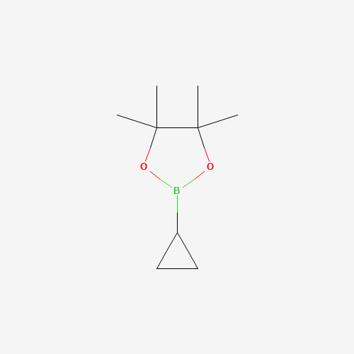 Cyclopropylboronic acid pinacol ester (CAS: 126689-01-8) - Chemical Structure and Molecular Formula 