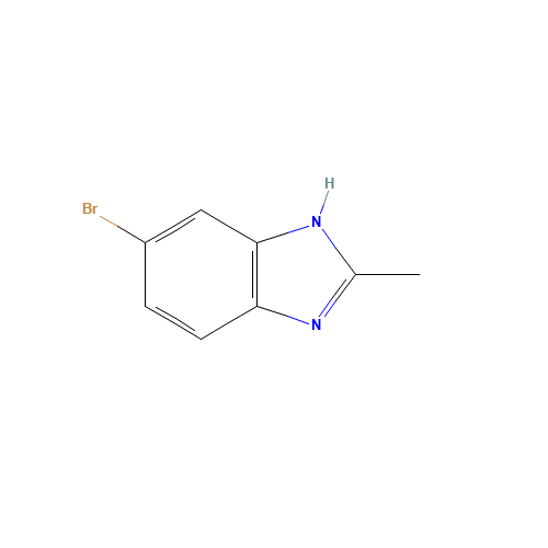 5-BROMO-2-METHYL-1H-BENZIMIDAZOLE (CAS: 1964-77-8) - Chemical Structure and Molecular Formula 