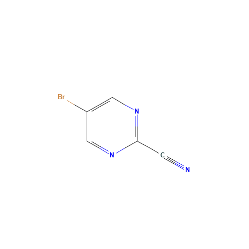 5-Bromopyrimidine-2-carbonitrile (CAS: 38275-57-9) - Chemical Structure and Molecular Formula 