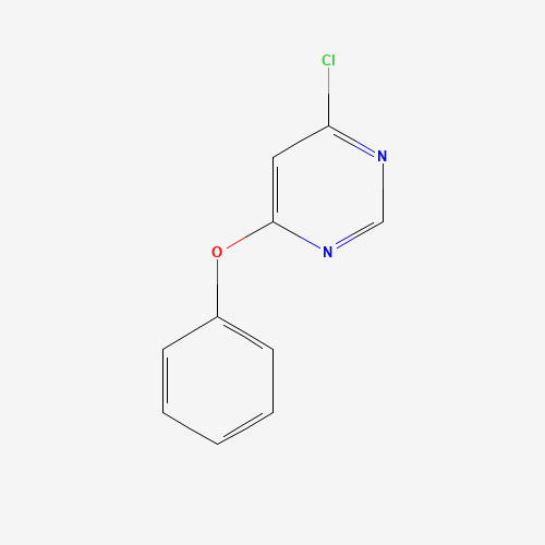 4-PHENOXY-6-CHLOROPYRIMIDINE (CAS: 124041-00-5) - Chemical Structure and Molecular Formula 