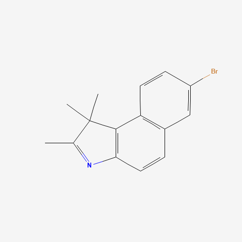 7-Bromo-1,1,2-trimethyl-1H-benzo[e]indole (CAS: 879713-65-2) - Chemical Structure and Molecular Formula 