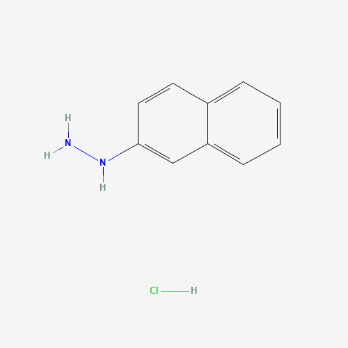 2-Naphthylhydrazine hydrochloride (CAS: 2243-58-5) - Chemical Structure and Molecular Formula 