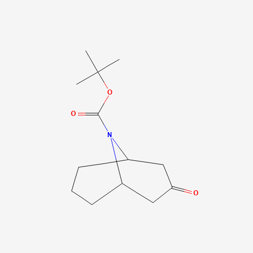 N-Boc-9-azabicyclo[3.3.1]nonan-3-one (CAS: 512822-27-4) - Chemical Structure and Molecular Formula 