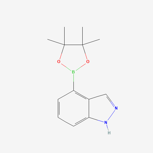 4-(4,4,5,5-TETRAMETHYL-[1,3,2]DIOXABOROLAN-2-YL)-1H-INDAZOLE (CAS: 885618-33-7) - Related Chemical Product