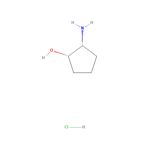 cis-(1S,2R)-2-Aminocyclopentanol hydrochloride (CAS: 225791-13-9) - Chemical Structure and Molecular Formula 