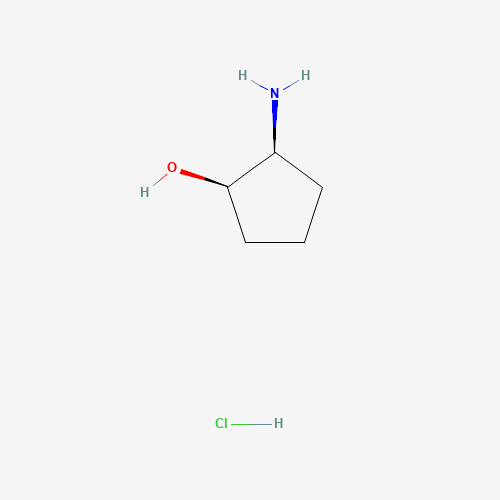 CIS-2-AMINO-CYCLOPENTANOL HYDROCHLORIDE (CAS: 31889-37-9) - Chemical Structure and Molecular Formula 
