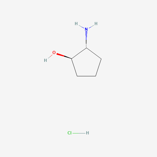trans-2-Aminocyclopentanol hydrochloride (CAS: 68327-11-7) - Chemical Structure and Molecular Formula 