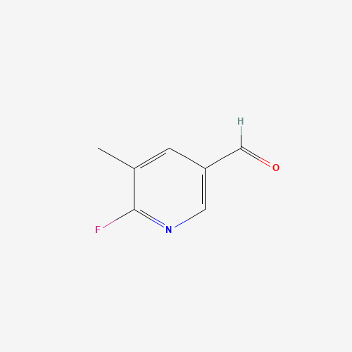 2-FLUORO-5-FORMYL-3-PICOLINE (CAS: 884495-04-9) - Chemical Structure and Molecular Formula 
