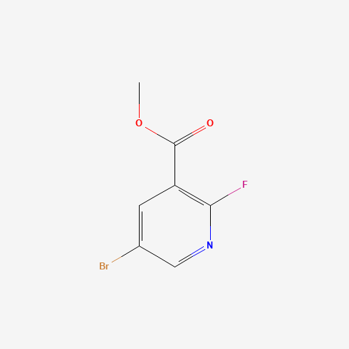 Methyl 5-bromo-2-fluoronicotinate (CAS: 931105-37-2) - Chemical Structure and Molecular Formula 