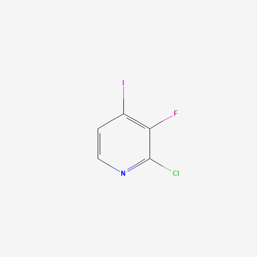 2-CHLORO-3-FLUORO-4-IODOPYRIDINE (CAS: 148639-07-0) - Chemical Structure and Molecular Formula 