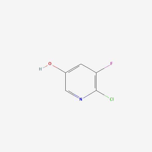 2-Chloro-3-fluoro-5-hydroxypyridine (CAS: 870062-76-3) - Chemical Structure and Molecular Formula 