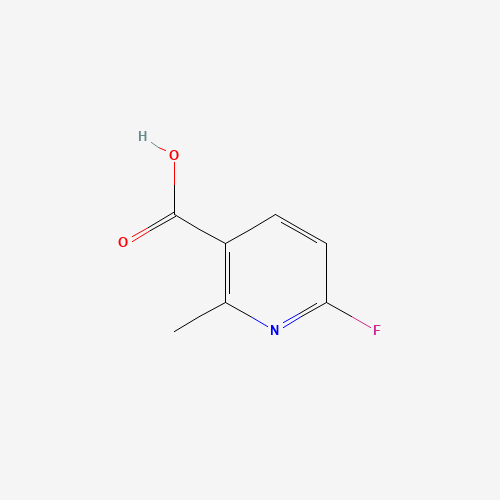 6-FLUORO-2-METHYLNICOTINIC ACID (CAS: 884494-97-7) - Chemical Structure and Molecular Formula 