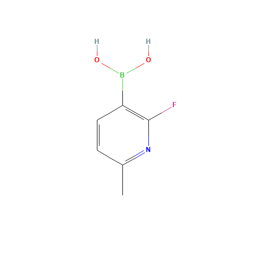 2-Fluoro-6-methylpyridine-3-boronic acid (CAS: 906744-85-2) - Chemical Structure and Molecular Formula 