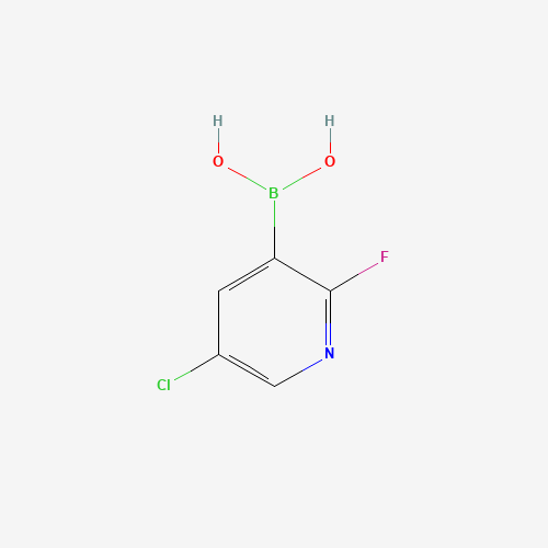 5-Chloro-2-fluoropyridin-3-ylboronic acid (CAS: 937595-70-5) - Chemical Structure and Molecular Formula 