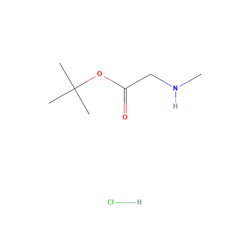 tert-Butyl sarcosinate hydrochloride (CAS: 5616-81-9) - Chemical Structure and Molecular Formula 