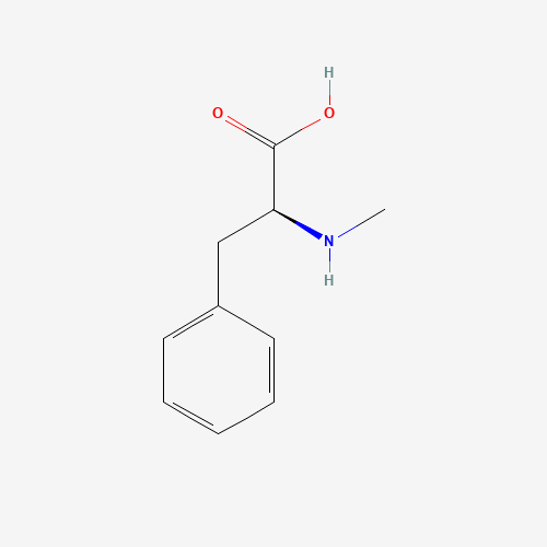 N-Methyl-L-phenylalanine (CAS: 2566-30-5) - Chemical Structure and Molecular Formula 