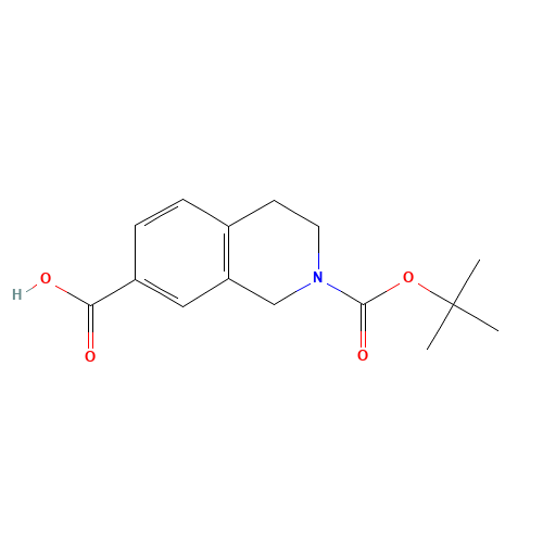 2-(TERT-BUTOXYCARBONYL)-1,2,3,4-TETRAHYDROISOQUINOLINE-7-CARBOXYLIC ACID (CAS: 149353-95-7) - Related Chemical Product