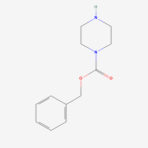 BENZYL 1-PIPERAZINECARBOXYLATE (CAS: 31166-44-6) - Chemical Structure and Molecular Formula 