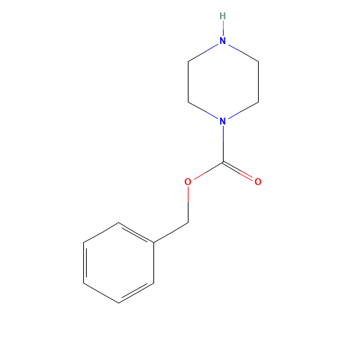 BENZYL 1-PIPERAZINECARBOXYLATE (CAS: 31166-44-6) - Chemical Structure and Molecular Formula 