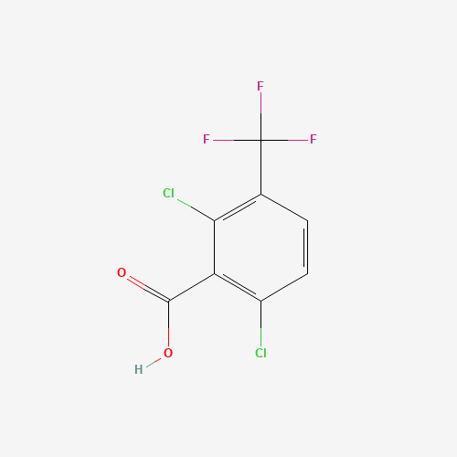 2,6-Dichloro-3-(trifluoromethyl)-benzoic acid (CAS: 25922-41-2) - Chemical Structure and Molecular Formula 