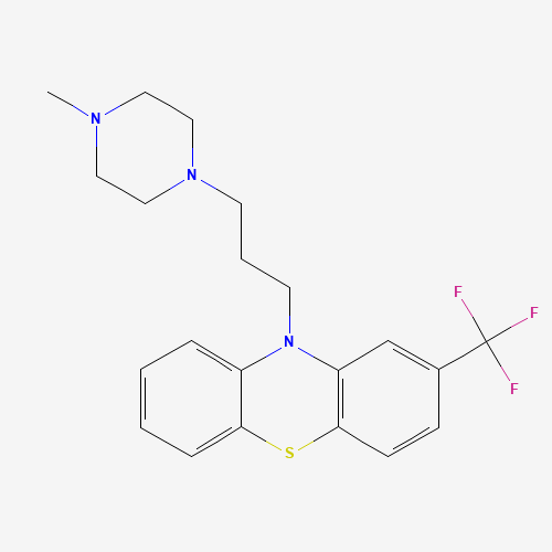 Trifluoperazine (CAS: 117-89-5) - Chemical Structure and Molecular Formula 
