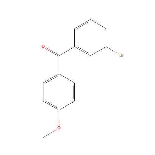 3-BROMO-4''-METHOXYBENZOPHENONE (CAS: 54118-76-2) - Chemical Structure and Molecular Formula 