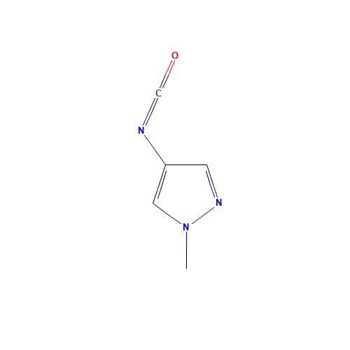 4-isocyanato-1-methyl-1H-pyrazole (CAS: 1174064-57-3) - Chemical Structure and Molecular Formula 