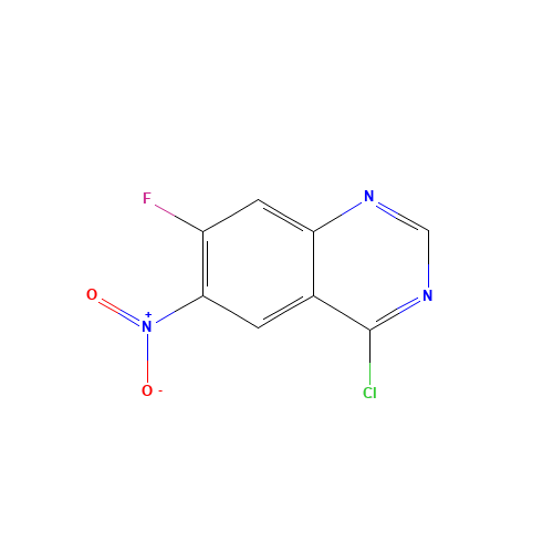 4-CHLORO-7-FLUORO-6-NITRO-QUINAZOLINE (CAS: 162012-70-6) - Related Chemical Product