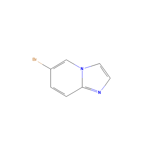 6-Bromoimidazo[1,2-a]pyridine (CAS: 6188-23-4) - Chemical Structure and Molecular Formula 